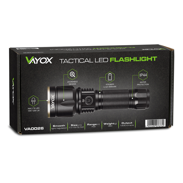 XML2 T6 LED VA0026 taktiskais lukturis