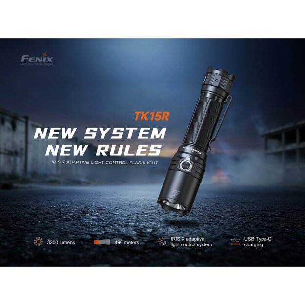 Fenix ​​TK15R  IRIS X  LED Flashlight with USB Connection