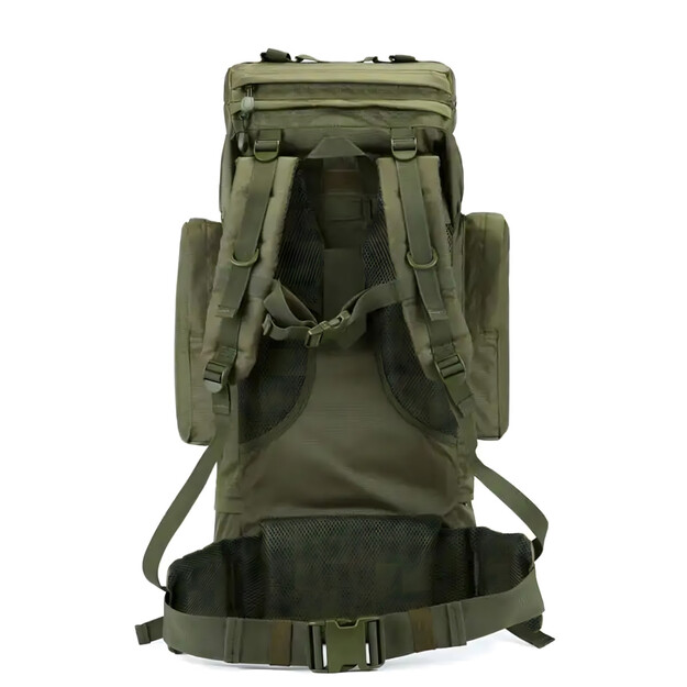 Large Tactical Survival & Hiking Backpack 65L Khaki