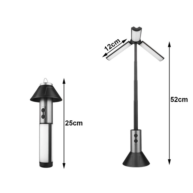 Teleskopiskais USB lukturis