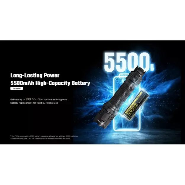 Nitecore P27iX taktiskais LED lukturis, 5000 lūmeni