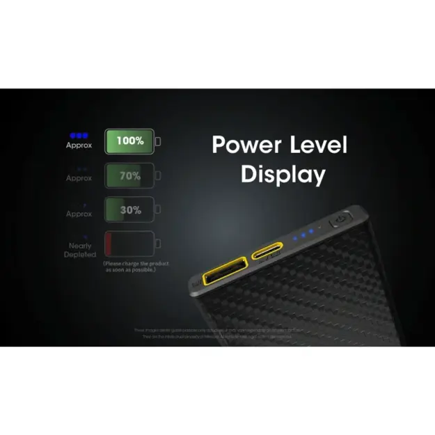 Nitecore CARBO 10000 īpa&scaron;i viegls ārējais akumulators (Power Bank)