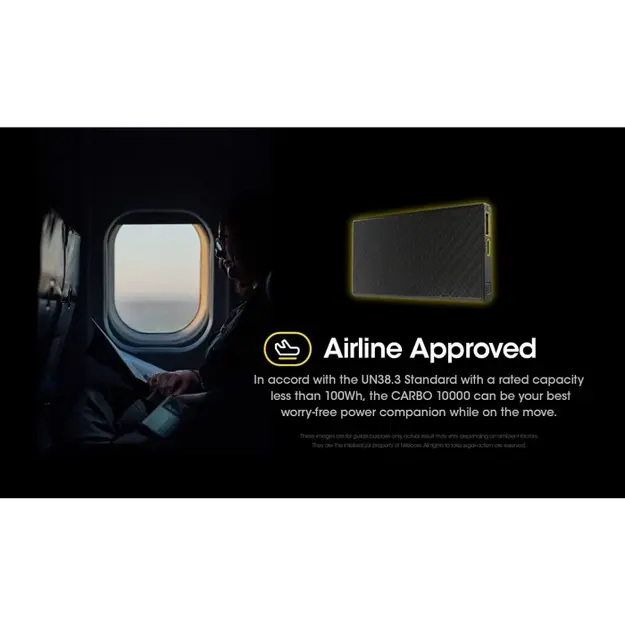 Nitecore CARBO 10000 īpa&scaron;i viegls ārējais akumulators (Power Bank)