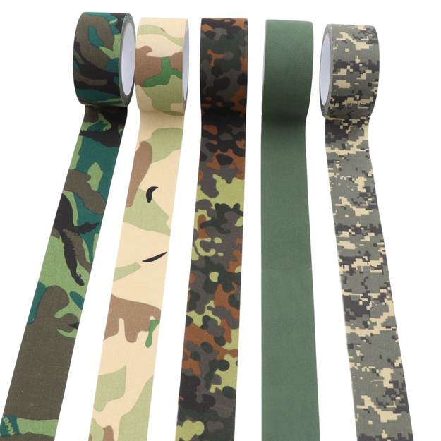 &bdquo;Flecktarn&ldquo; maskē&scaron;anās līmlente 5 cm x 10 m &ndash; kokvilna