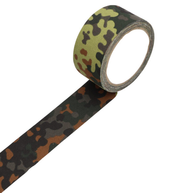 &bdquo;Flecktarn&ldquo; maskē&scaron;anās līmlente 5 cm x 10 m &ndash; kokvilna