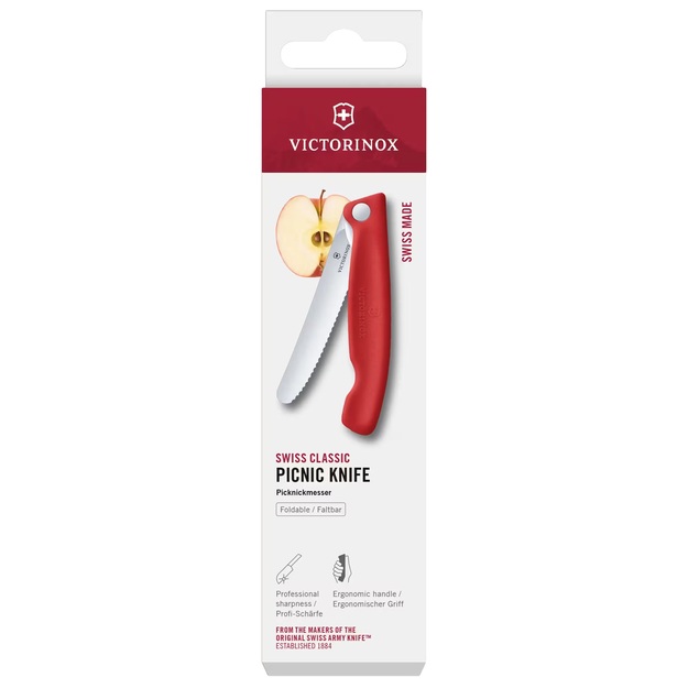 Victorinox Picnic Swiss Classic saliekamais virtuves nazis, Chili Red 6.7831.FC1