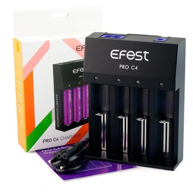 Akumulatora lādētājs Efest Pro C4