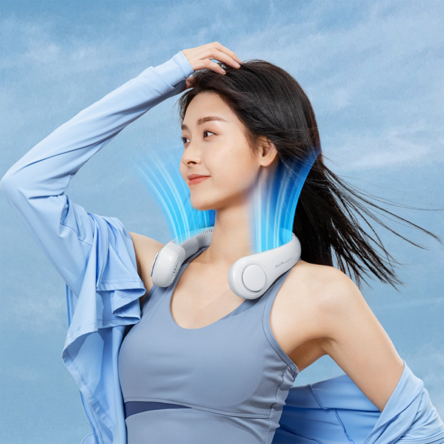 Jisulife Neck Fan 3 4000mAh портативный USB-вентилятор на шею &mdash; серый