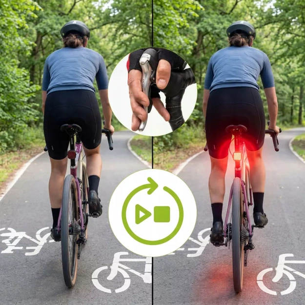 Vayox aizmugurējais velosipēda lukturis 500mAh 60lm IPX6 VAR60