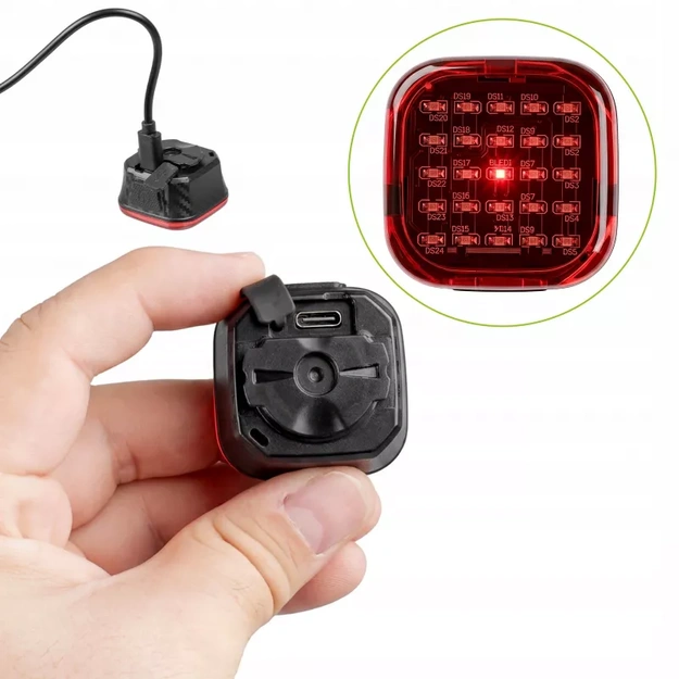 Vayox aizmugurējais velosipēda lukturis 500mAh 60lm IPX6 VAR60