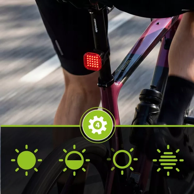 Vayox aizmugurējais velosipēda lukturis 500mAh 60lm IPX6 VAR60