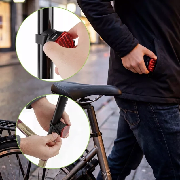 Vayox aizmugurējais velosipēda lukturis 500mAh 60lm IPX6 VAR60