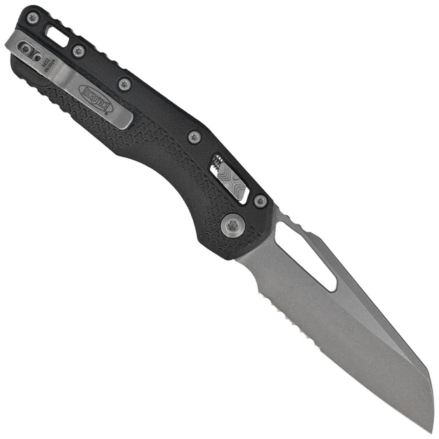 Microtech MSI S/E knife Black Tri-Grip Polymer, Apocalyptic P/S M390MK by Tony Marfione (210T-11APPMBK)