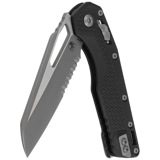 Microtech MSI S/E knife Black Tri-Grip Polymer, Apocalyptic P/S M390MK by Tony Marfione (210T-11APPMBK)