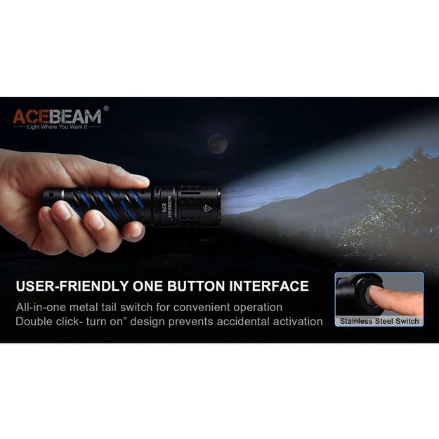 Acebeam E70 AL EDC lukturis, 6500k 4600lm