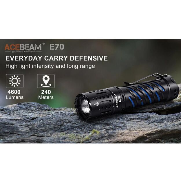 Acebeam E70 AL EDC lukturis, 6500k 4600lm