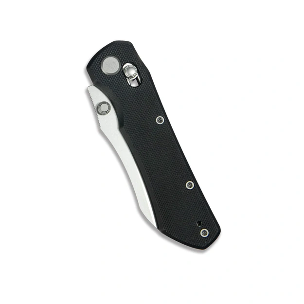 Geo Knife Komodo folding knife Stonewash M390 Blade, Black G10 GEO2509E