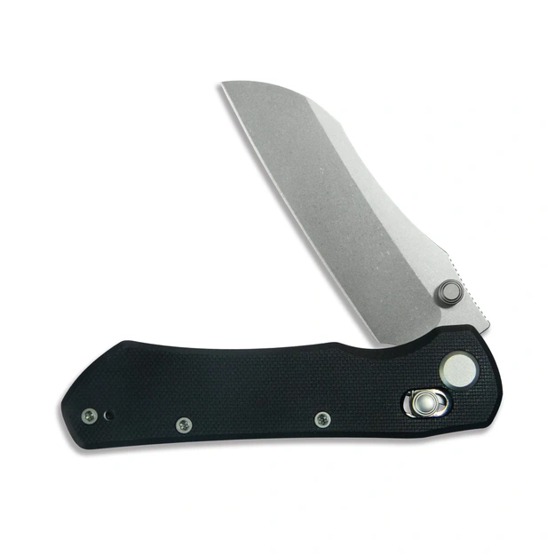 Geo Knife Komodo folding knife Stonewash M390 Blade, Black G10 GEO2509E