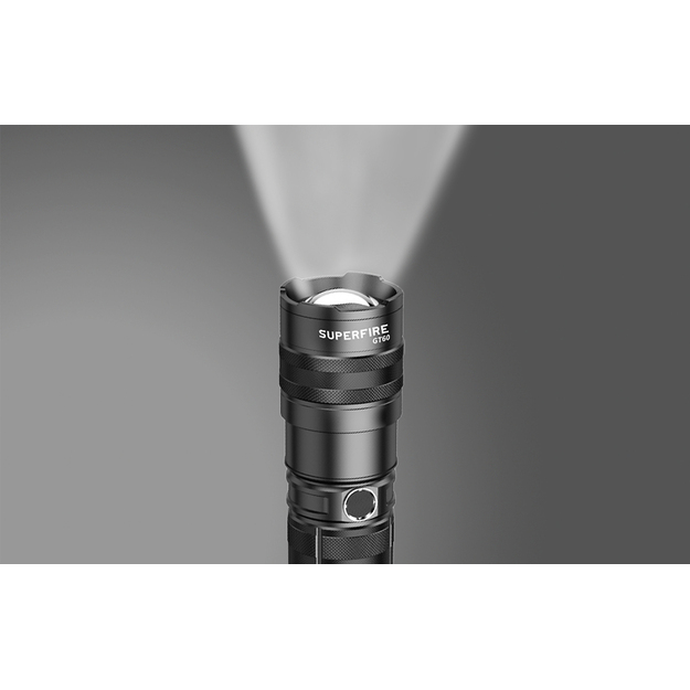 Superfire rokas lukturītis GT60, 2600lm, USB-C