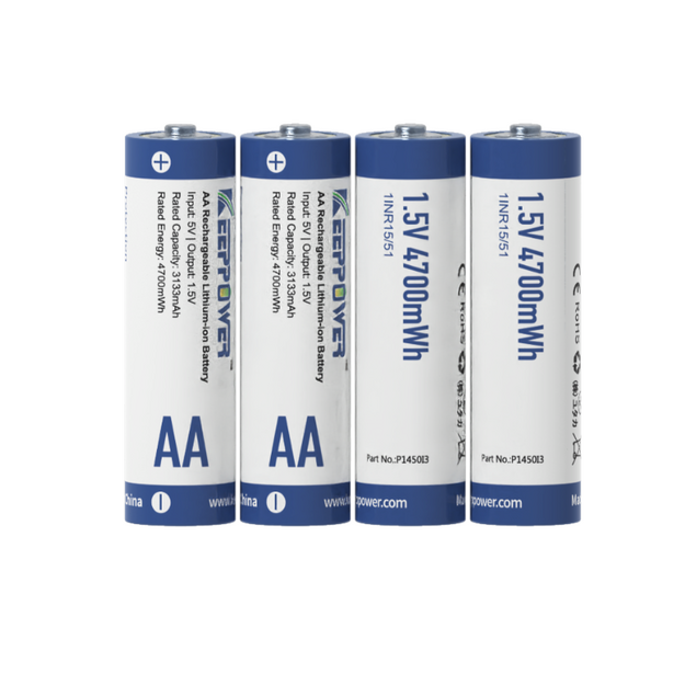 Keeppower P1450I3 1.5V Li-ion AA Battery 3133mAh (4-pack)