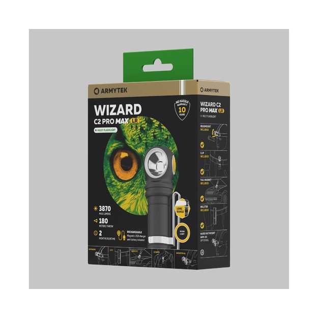 Armytek Wizard C2 Pro Max LR PCB lukturis 3870lm F06702PW