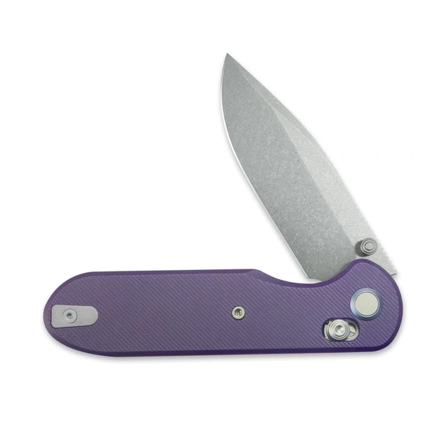 GEO Ethereal Cutter SW M390 Folding Knife, Purple G10 (GEO2402L)