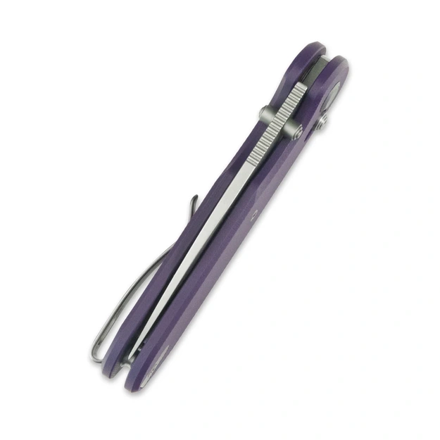 GEO Ethereal Cutter SW M390 Folding Knife, Purple G10 (GEO2402L)