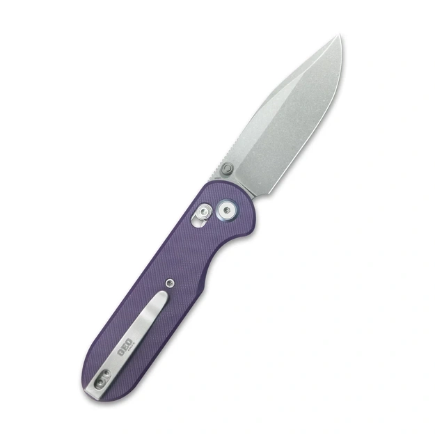 GEO Ethereal Cutter SW M390 Folding Knife, Purple G10 (GEO2402L)