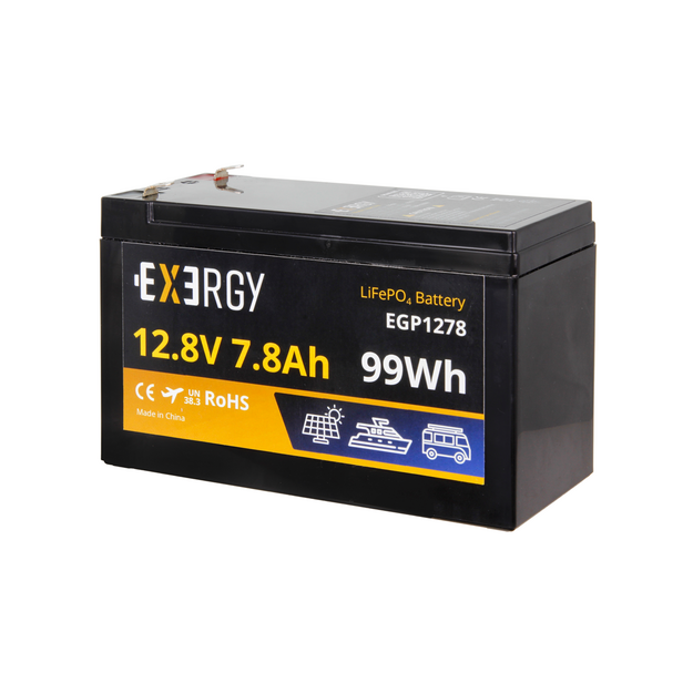 Akumulators EXERGY EGP1278 12,8V 7,8Ah LiFePO4