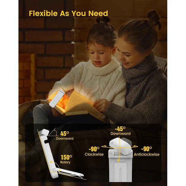 Glocusent lasāmlampa, USB, balta, GLCSNTBL304