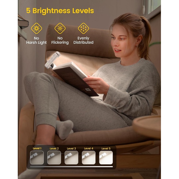 Glocusent lasāmlampa, USB, balta, GLCSNTBL304