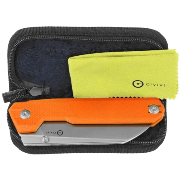 Civivi Hid Orange G10, Satin 14C28N Folding Knife by Ostap Hel (C23008-4)