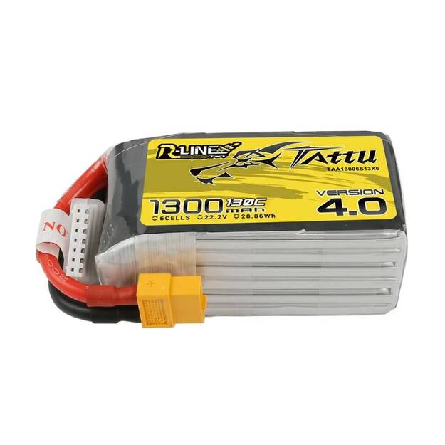 Tattu R-Line 4.0 1300mAh 22.2V 130C 6S1P XT60 akumulatora rumba