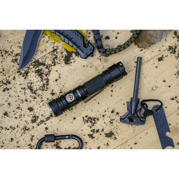 Taktiskais lukturītis 1200Lm 10W IP44 Vayox