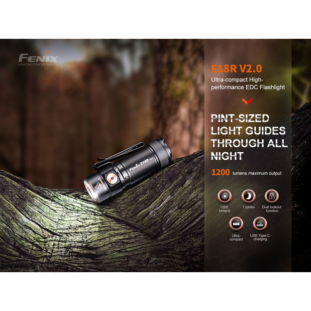 Fenix E18R V2.0 flashlight