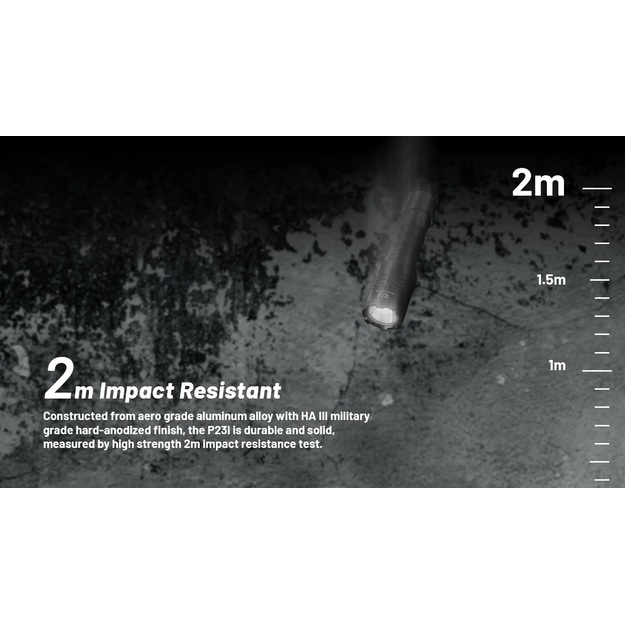 Nitecore P23i tactical flashlight 3000lm 470m