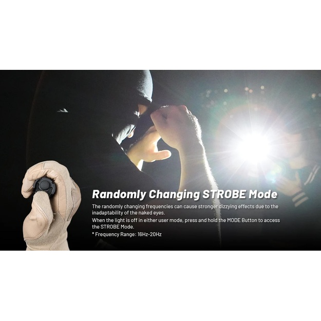 Nitecore P23i tactical flashlight 3000lm 470m