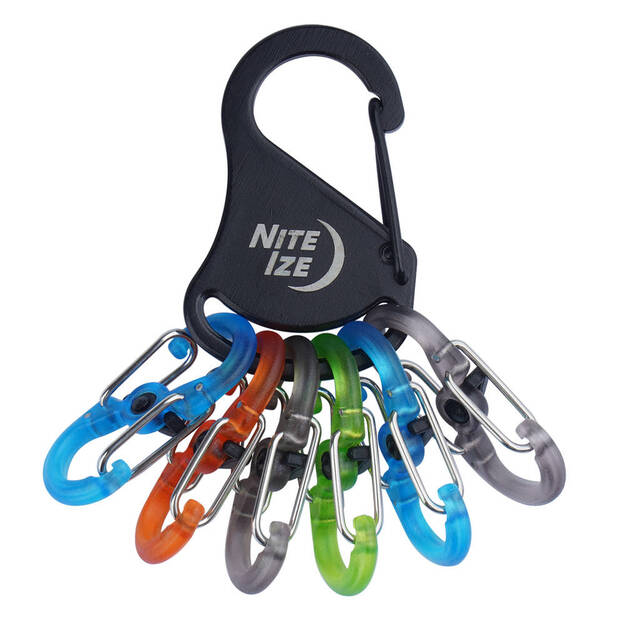 Nite Ize Plastic S-Biner KeyRa цветной брелок KLKP-01-R3