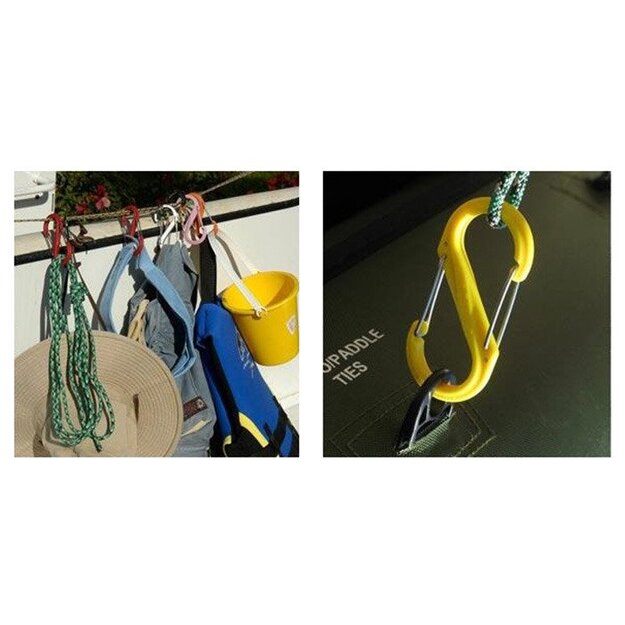 Nite Ize S-Biner plastmasas dubultā karabīne. 4 SBP4-03-28BG