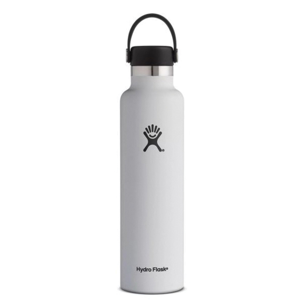 Hydro Flask Standard Mouth ceļojumu pudele ar standarta elastīgu vāciņu 710 ml S24SX110 White