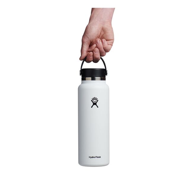 Hydro Flask Wide Mouth with flex cap travel bottle 1183 ml W40BTS110 White