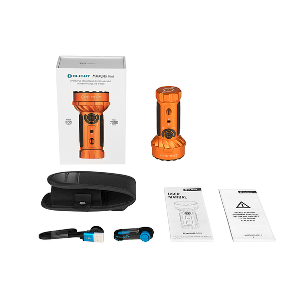 Olight Marauder Mini Flashlight 7000lm Limited Edition Orange