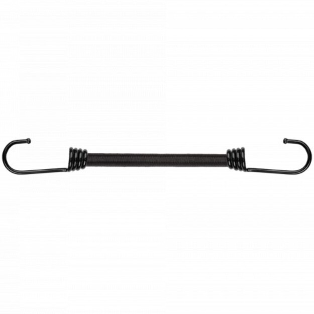 Elastīgs gumijas āķis 0,8x120 cm melns tērauds