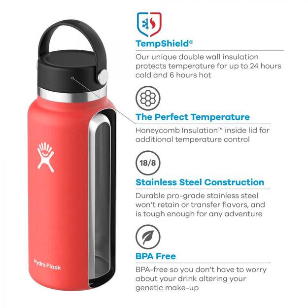 Hydro Flask Wide mouth travel bottle 946ml W32BTS612 Goji