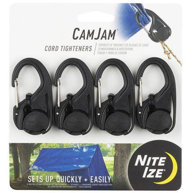 Nite Ize CamJam Regulējama kempinga sprādze 4 gab. NCJ-01-4R3