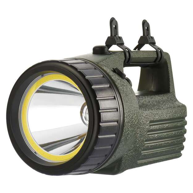 Įkraunamas žibintas 10W+COB LED diodas