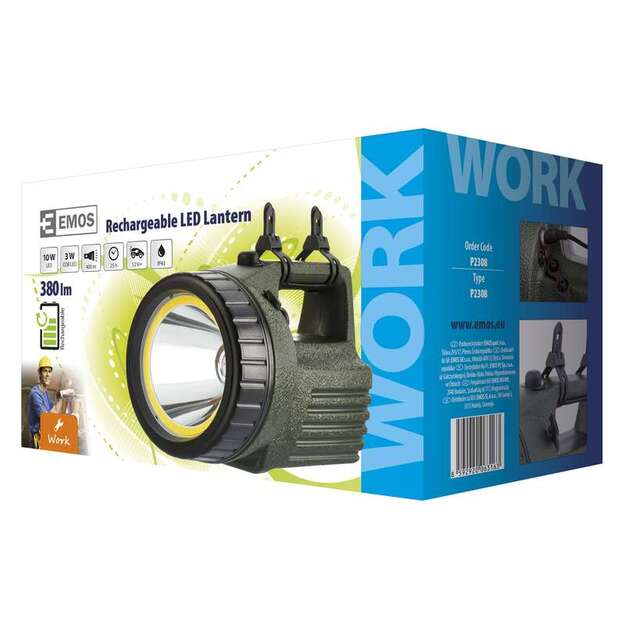 Uzlādējama lampa 10W + COB LED