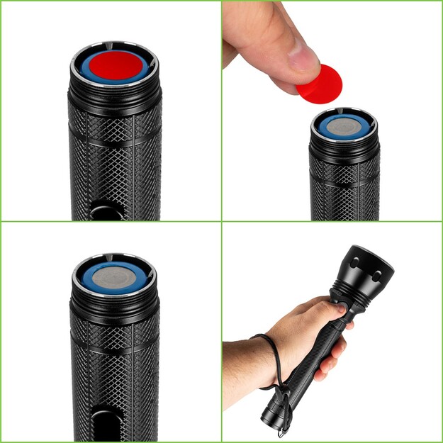 VAYOX uzlādējams taktiskais lukturītis 1570lm 20W SFT40 LED 8400mAh VA0253