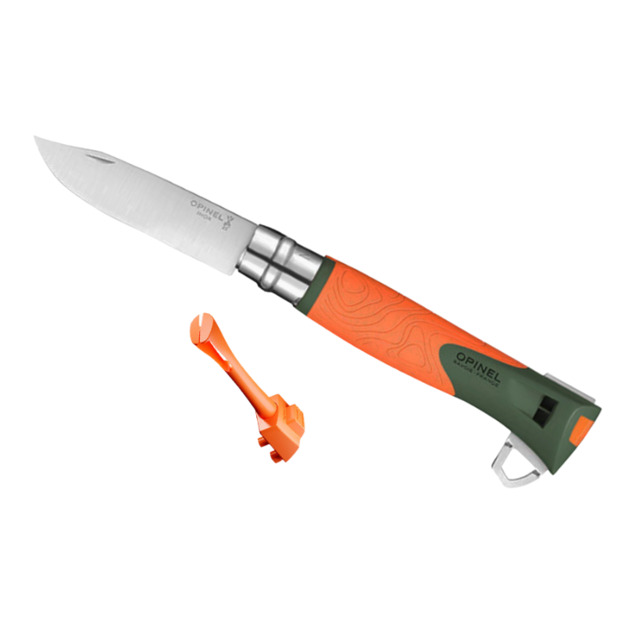 Opinel Explore No.12 Knife with tweezers - Orange