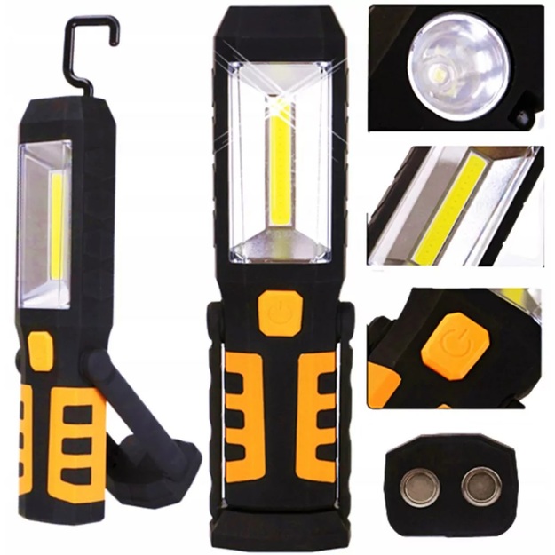 USB uzlādējams darba apgaismojums ar magnētu